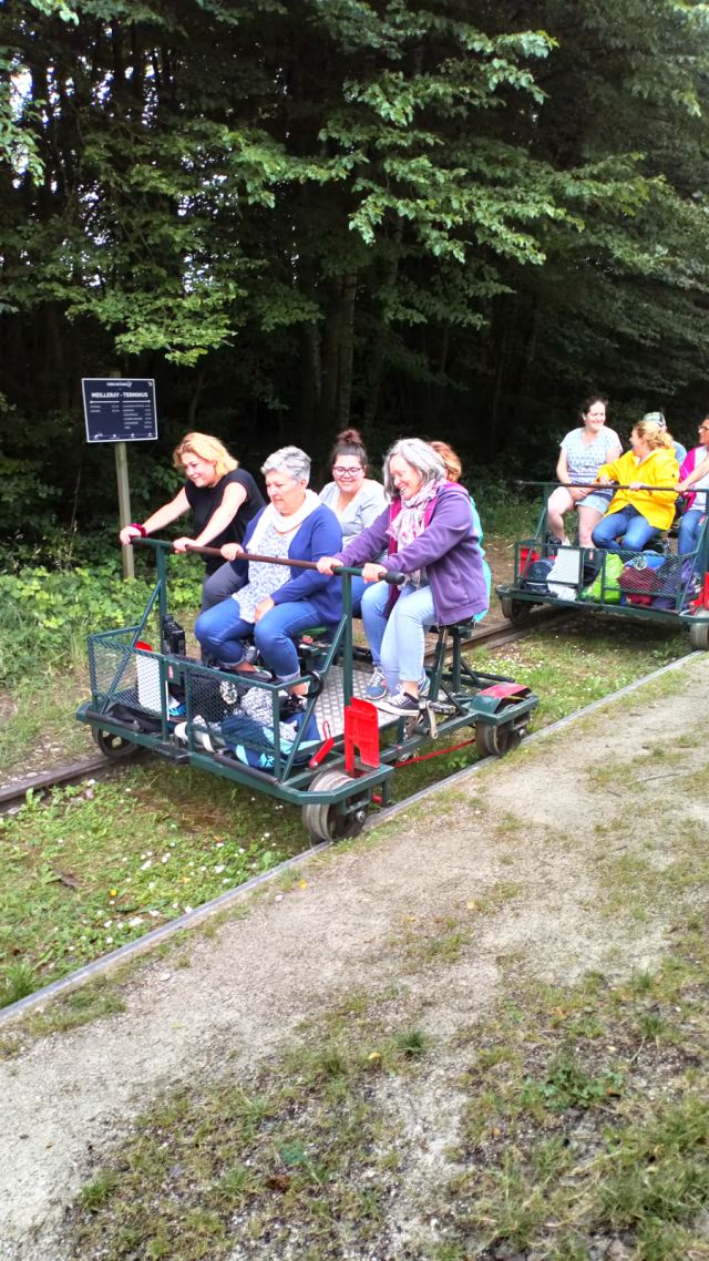 Après Midi fin d'année au Vélo Rail à La Ferté-Gaucher le 25 juin 2022, photo 2