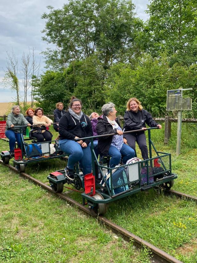 Après Midi fin d'année au Vélo Rail à La Ferté-Gaucher le 25 juin 2022, photo 56