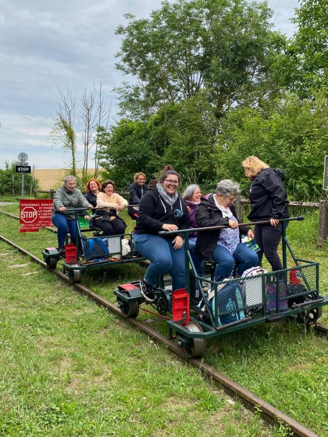 Après Midi fin d'année au Vélo Rail à La Ferté-Gaucher le 25 juin 2022, photo 57